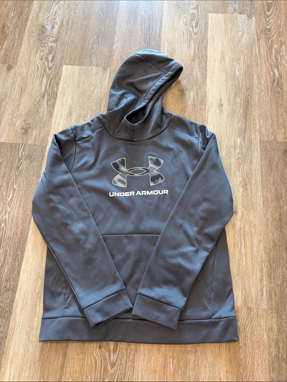 Under Armour Boy’s Charcoal Gray Pullover Hoodie